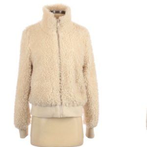 Zara TRF Teddy Jacket, White